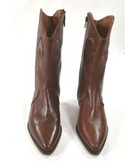 B.L.T. Santa Barbara Brown Leather Ankle Boots Dress Boots Womens 6 1/2 EUC - £55.46 GBP