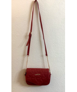Rampage Women&#39;s Crossbody Purse Bag Red Faux Leather Gold Tone Hardware - $304.10 MXN