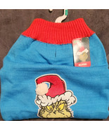 Dr. Seuss The Grinch Holiday Grinchmas Dog Sweater Size Large Blue/Red Trim - $8.88