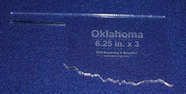 State of Oklahoma Template 6.25" X 3" - Clear ~1/4" Thick Acrylic - $27.23