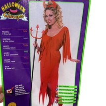 Devil Lady Costume One Size Adult Halloween Outfit - $17.28