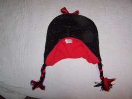 DISNEY Minnie Mouse Girls Black Sparkle Knit Hat Size 4-10 - £3.73 GBP