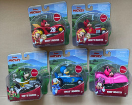 Disney Jr Mickey&#39;s Roadster Diecast Car Vehicle Toy Die-Cast Racer Complete Set - £47.20 GBP