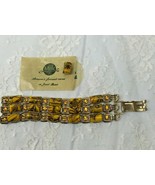 Vintage Mele Triple Strand Bracelet w/extra Bead 7&quot; Vintage - £29.13 GBP