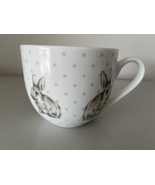 MUG - RABBITS WITH GOLD POLKA DOT - £12.24 GBP