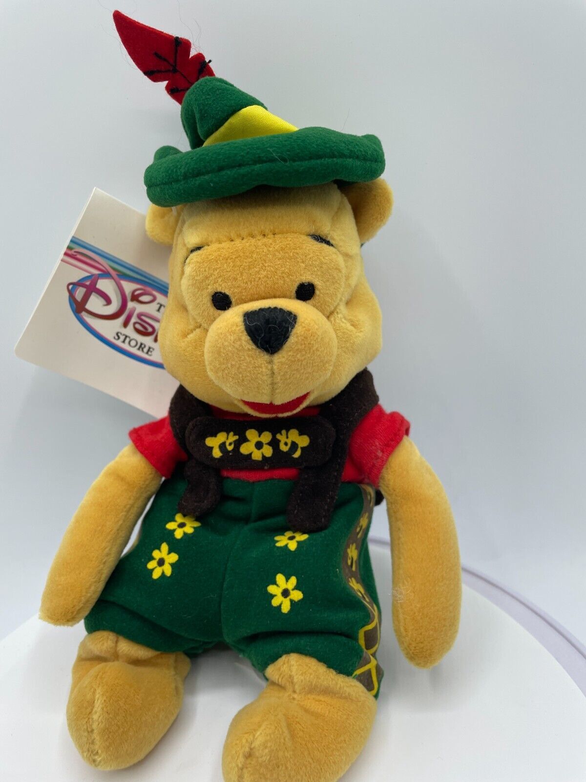 Primary image for Winnie The Pooh Disney Store Mini Bean Bag October Fest German Plush with Tag
