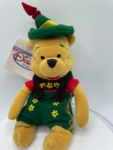 Winnie The Pooh Disney Store Mini Bean Bag October Fest German Plush with Tag - £2.96 GBP