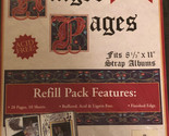 Hinged Pages Refill Pack 20 Pages 10 Sheets 8 1/2 X 11 ODS2 - £9.32 GBP