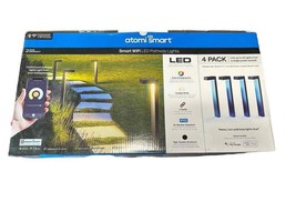 NEW Atomi Smart WiFi LED Pathway Lights 4 Pack AT1558 - £171.31 GBP