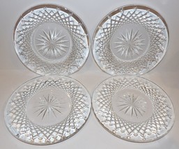 EXQUISITE VINTAGE SET OF 4 WATERFORD CRYSTAL ALANA LUNCHEON/DESSERT PLATES - £173.69 GBP