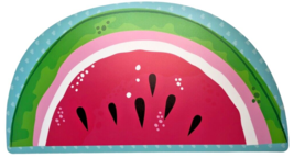 Watermelon Slice Placemats Set of 4 Vinyl Summer Beach House Foam Back BBQ - £27.94 GBP