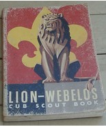Nice Vintage Soft Cover Lion-Webelos Scout Book, BSA, 1957, GOOD COND - €6,82 EUR