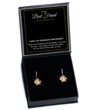 Earring Gifts For Best Friend, 1st Friendship Anniversary Present For Best  - £39.92 GBP