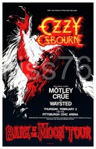 OZZY / Crue April 04,1984 Bark At The Moon 18 x 28 Pitts Arena Concert P... - $40.00