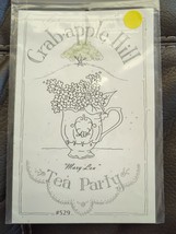 Crab Apple Hill #529 Mary Lou Tea Party Embroidery Pattern 2004 Meg Hawkey - £7.52 GBP