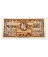 1937 Bermuda 5 Shillings Note Au État Pick#8b - $303.07