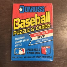 1989 Leaf Donruss Sealed Wax Pack Baseball Puzzle And Cards - £1.55 GBP