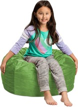 Sofa Sack - Plush, Ultra Soft Kids Bean Bag Chair - Memory Foam Bean, 2&#39; Lime. - £40.85 GBP