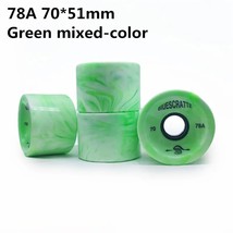 0mm 51mm 80 duro longboard wheel for 70mm skateboard tire 80a durable elastic pu ruedas thumb200