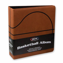 6 BCW 3&quot; Heavy Duty D-ring Premium Brown Basketball Collectors Binder Albums - £92.09 GBP