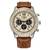 Watches Mens Citizen Eco Drive Watch For Men Chronograph Vintage Weekender New ~ - £232.52 GBP