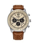 WATCHES MENS CITIZEN ECO DRIVE WATCH FOR MEN CHRONOGRAPH VINTAGE WEEKEND... - £229.13 GBP