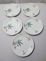 5 Vintage Noritake CANTON DINNER PLATE 10 3/8&quot; China #5027  Bamboo EUC - £39.31 GBP