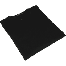 Crew Neck Merinos Wool Sweater PRINCELY From Turkey Soft Knits 1011-30 Black image 5