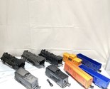 LOT OF VINTAGE MARX O SCALE TRAIN 3  ENGINE #490  &amp; Tender &amp; Cars  ORIGI... - $59.39