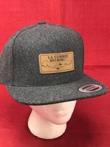 NEW La Conner Brewing Yupoong Snapback Gray Wool Baseball Hat Deception ... - £19.42 GBP