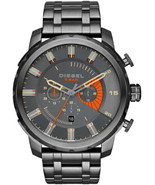 Diesel Men&#39;s Stronghold DZ4348 Gunmetal Stainless-Steel Plated Japanese ... - €192,60 EUR
