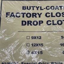 Drop Cloth 4'X15' Butyl-Coated White - $16.95
