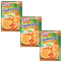 Dr. Oetker Jello: ORANGE flavor - PACK of 3 - 12 servings- FREE SHIPPING - $9.89