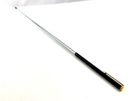 Vintage Metal Pocket Pointer Telescopic 25&quot; length w/ pocket clip Ink Pen size - £7.79 GBP