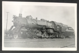 1956 RPPC BO Baltimore &amp; Ohio Railroad 4457 Locomotive Railroad Train Postcard - $26.95