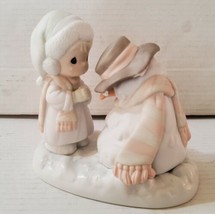 Precious Moments We&#39;re Going to Miss You Girl Snowman Butcher 1990 Retired  - £25.89 GBP