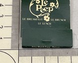 Vintage Matchbook Cover  Le Peep Le Restaurant  gmg  Unstruck - $12.38