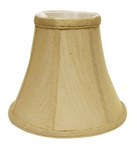 8&quot; Pale Brown Premium Bell No Slub Lampshade - $98.49