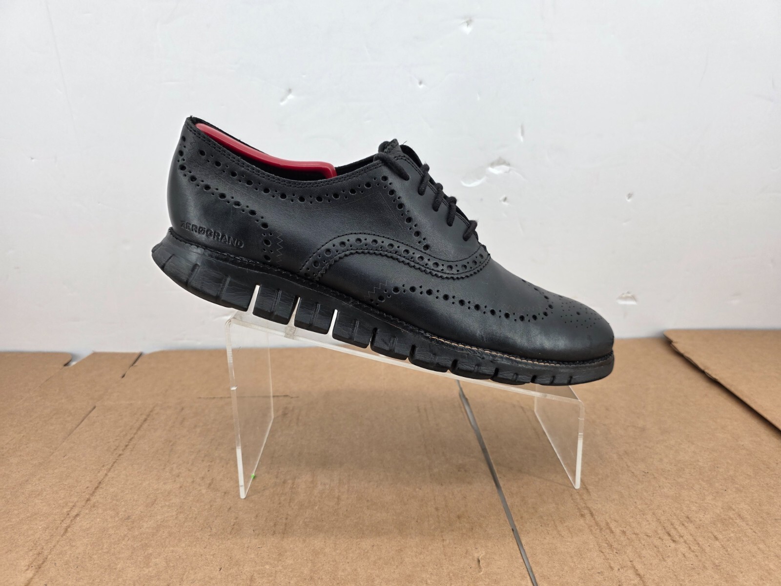 Cole Haan ZeroGrand Men’s Size 11.5 M Black Leather Wingtip Oxford Shoes... - $58.88