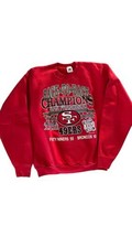 1989 San Francisco 49ers Superbowl Back to Back Champions Sweatshirt Vintage XL - £22.16 GBP