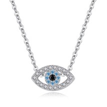KALETINE Fashion Charm 925 Sterling Silver Necklace Luck Turkey Blue  Blue Rhine - £18.17 GBP