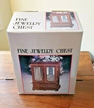 Vintage King Importing Inc. Fine Wood 2-Open Door 1 Drawer Jewelry Chest... - £23.22 GBP