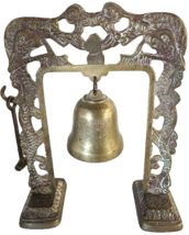 Brass Bell On Arch Stand With Dragons And Hammer Ssg Colla Det F Kmag 1967-1969 - £33.74 GBP
