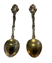 Gorham MARIE ANTOINETTE Sterling Silver Spoons 4 3/8” Demitasse Pair 26g - $69.25