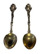 Gorham MARIE ANTOINETTE Sterling Silver Spoons 4 3/8” Demitasse Pair 26g - €59,42 EUR