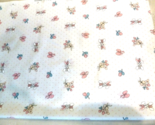 Vintage Spectrix Precious Moments fabric w Hearts Bunny Rabbit bows 45 W... - $11.08
