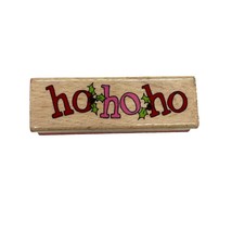 Studio G Kolette Hall Ho Ho Ho Christmas Wood Mounted Rubber Stamp Card Making - £5.42 GBP