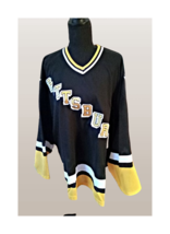 NHL Pittsburgh Penguins Rare Crest &quot;PITTSBURGH&quot; CCM Replica Jersey Sz XL - $59.40