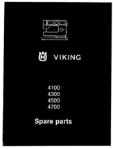 Viking 4100 4300 4500 4700 Parts Manual Sewing Machine  - $9.99