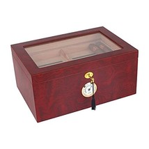 Mahogany- 100 Count Mantello Cigars Humidor, Humidor Cigar Box with Draw... - $110.18
